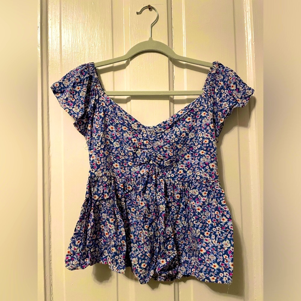 2 for $6 Babydoll, dizzy floral blouse